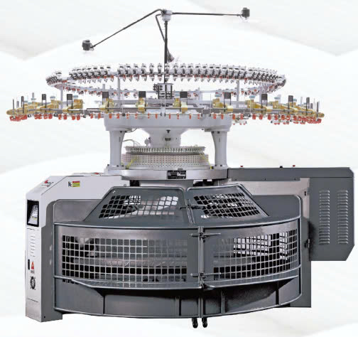 Máy dệt kim tròn mở khổ 2 giàn hiệu Shun Cheng