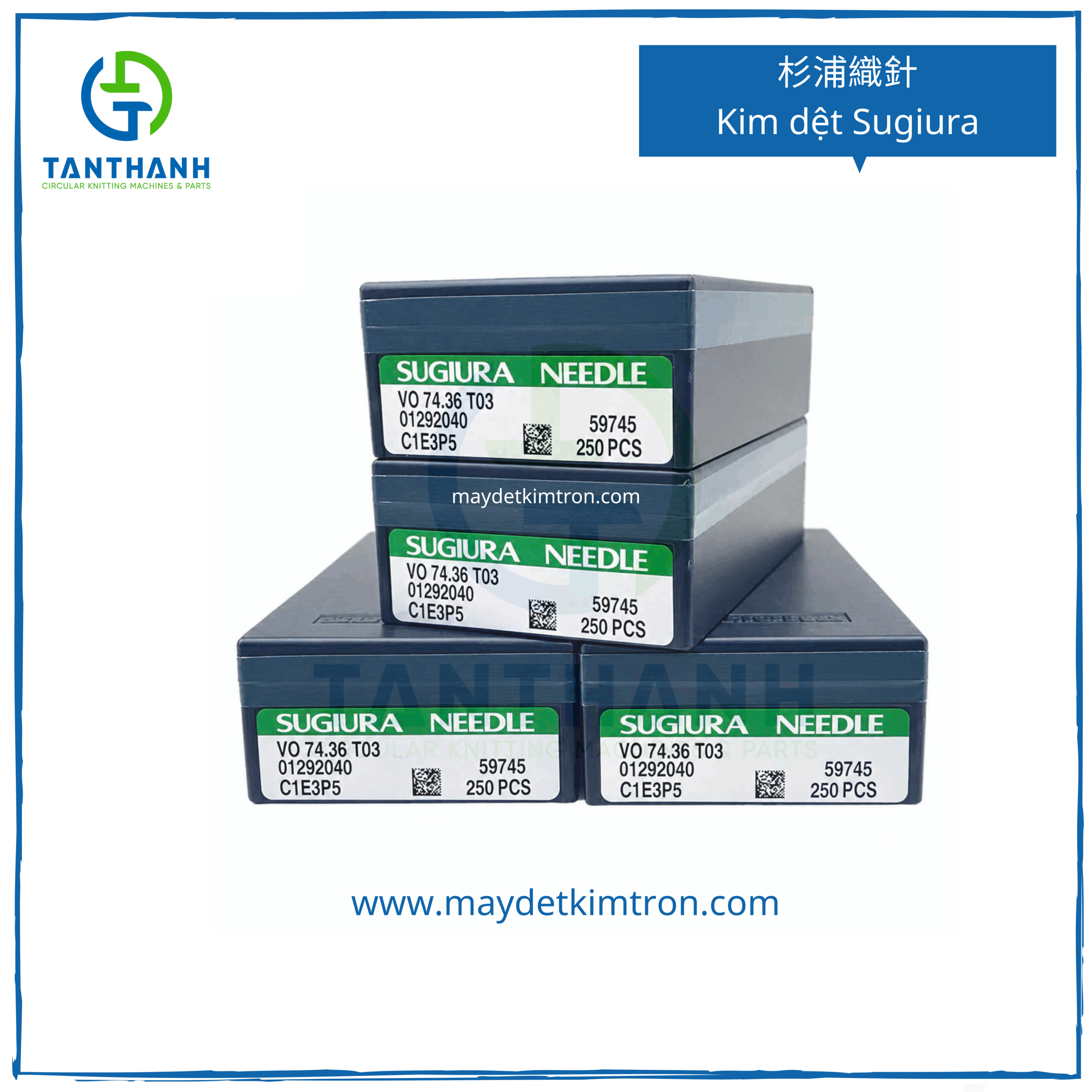 Kim dệt Sugiura - Kim máy dệt kim tròn nhiều mã model - Kim dệt công nghiệp